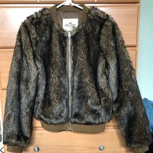 Hollister Faux Fur Jacket